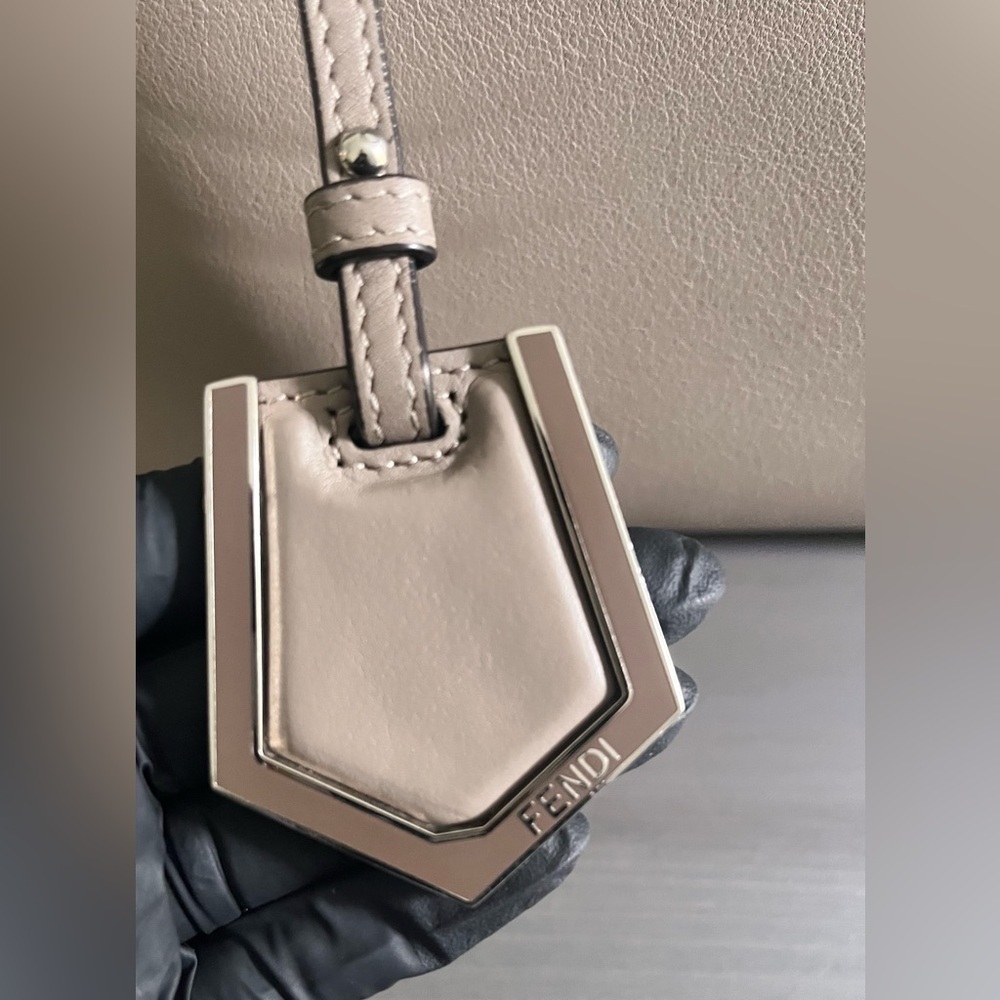 Fendi Petite 2Jours Vitello Calfskin Satchel Tortora Taupe Crossbody - Picture 11 of 16